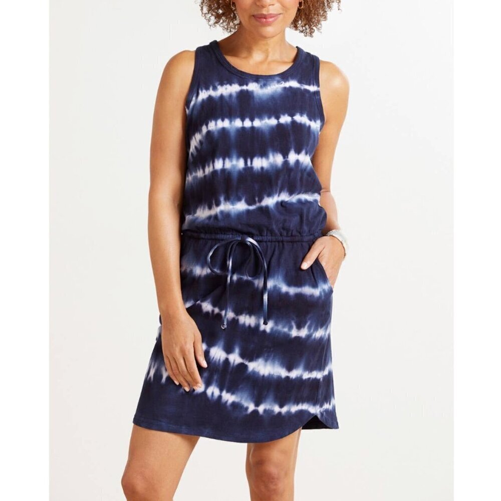 Sundry Evereve Weekender Navy Razorback Tank Tie Dye Size 0